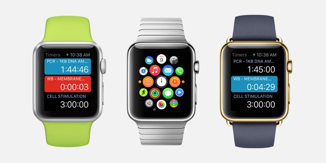 Laboratory Timer on Apple Watch, Sport, Edition