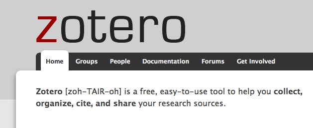 Zotero reference manager